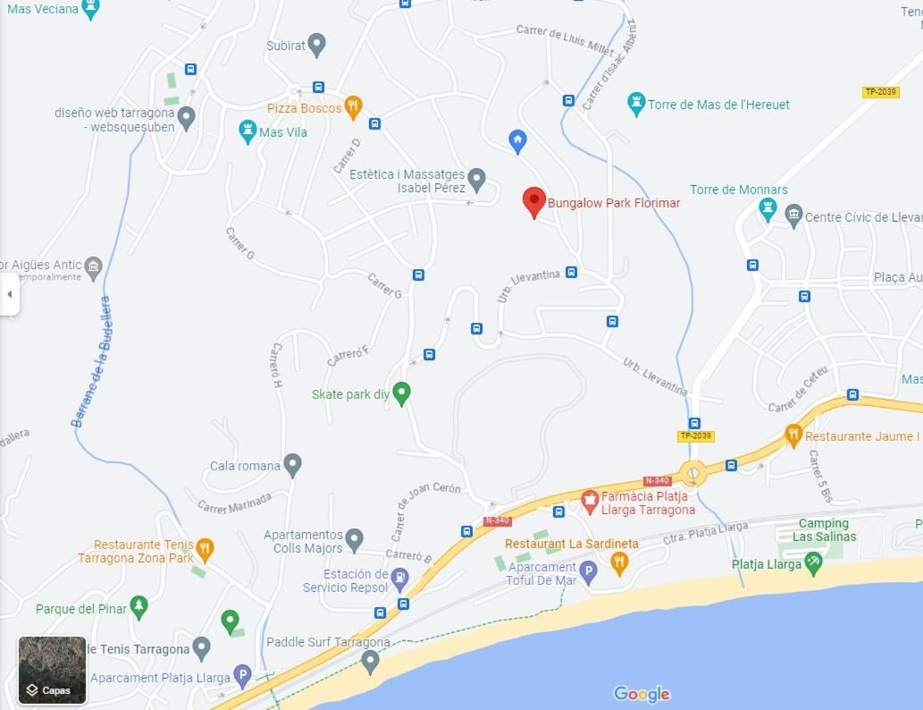 Acogedor Bungalow Park Florimar Tarragona Bagian luar foto